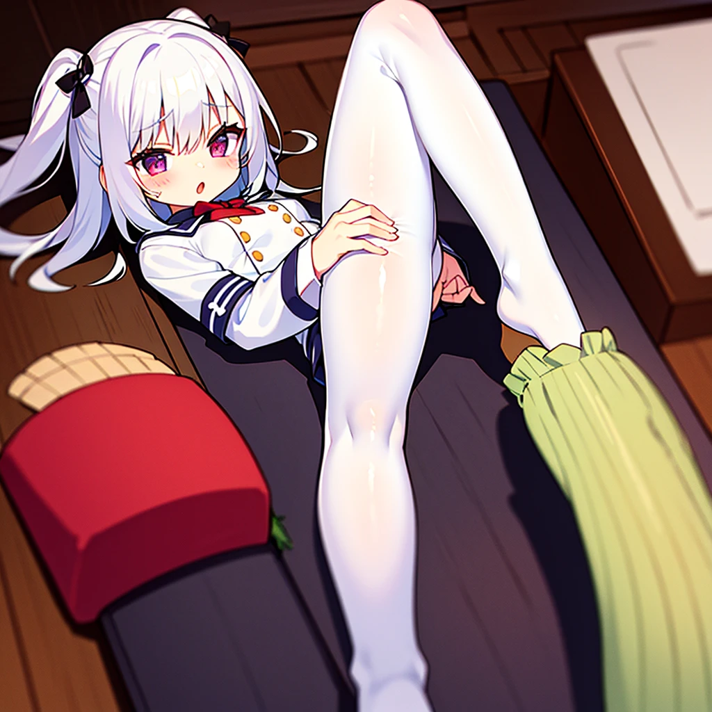 mononobe no futo, One Girl, Long sleeve, Sleeves edged with ribbon, Gray Hair, blue eyes, Proud face,
Underbust, Small breasts, Spread your legs,Butt,Thighs,Plump,milk,Underarm,Underbust,vapor,High Leg,Low Angle,No underwear,vagina,Female organ,semen,smile,Spread your legs,Buttの穴,Leaning back