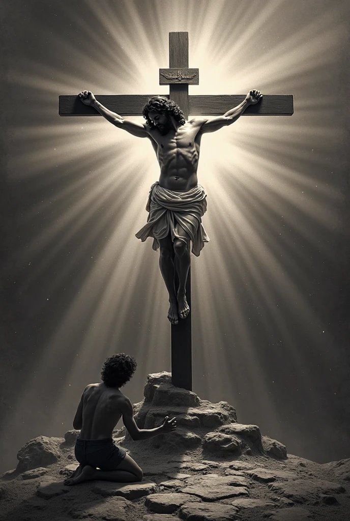 Mahatma Gandhi hang on cross like Jesus