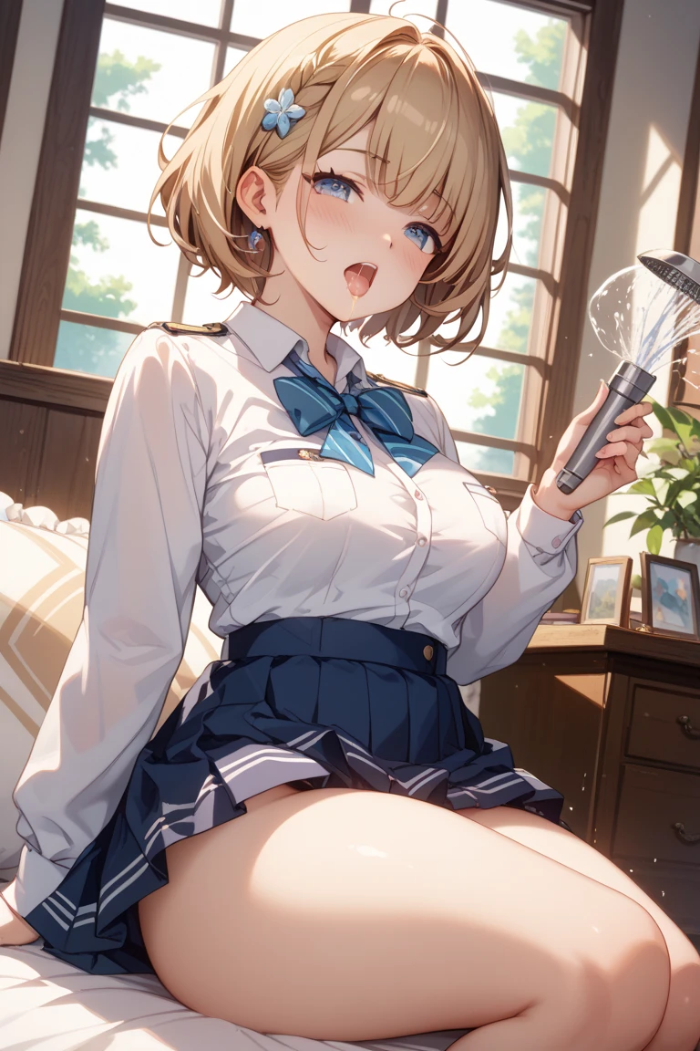 (Browsing Caution:0.99)、beautiful girl, (Roll up your skirt), Looking into the camera, Angle from below, Short skirt, Squat, A shy smile, Beautiful Skin, ((Highest quality, 16K, Tabletop: 1.3)), 1 Girl, The light shines on your face, Highly detailed face, Highly detailed lips, Beautiful Eyes、Realistic Skin、Cute design panties、shaving、Various Hair Styles、Different color uniforms、Natural clothes、Detailed panties、Spread your legs、sit、Squat、Long skirt