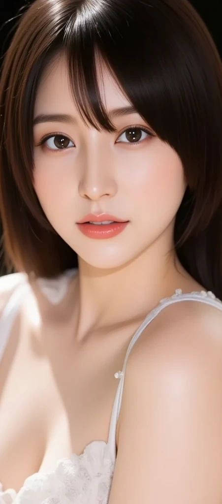 Very detailed, Seductive erotic woman with horns, A shirt that fits snugly against the skin, (Big Breasts, My chest is so big that it tears my shirt, Redhead), Focus on the face, Focus on the face, Complex eyes,