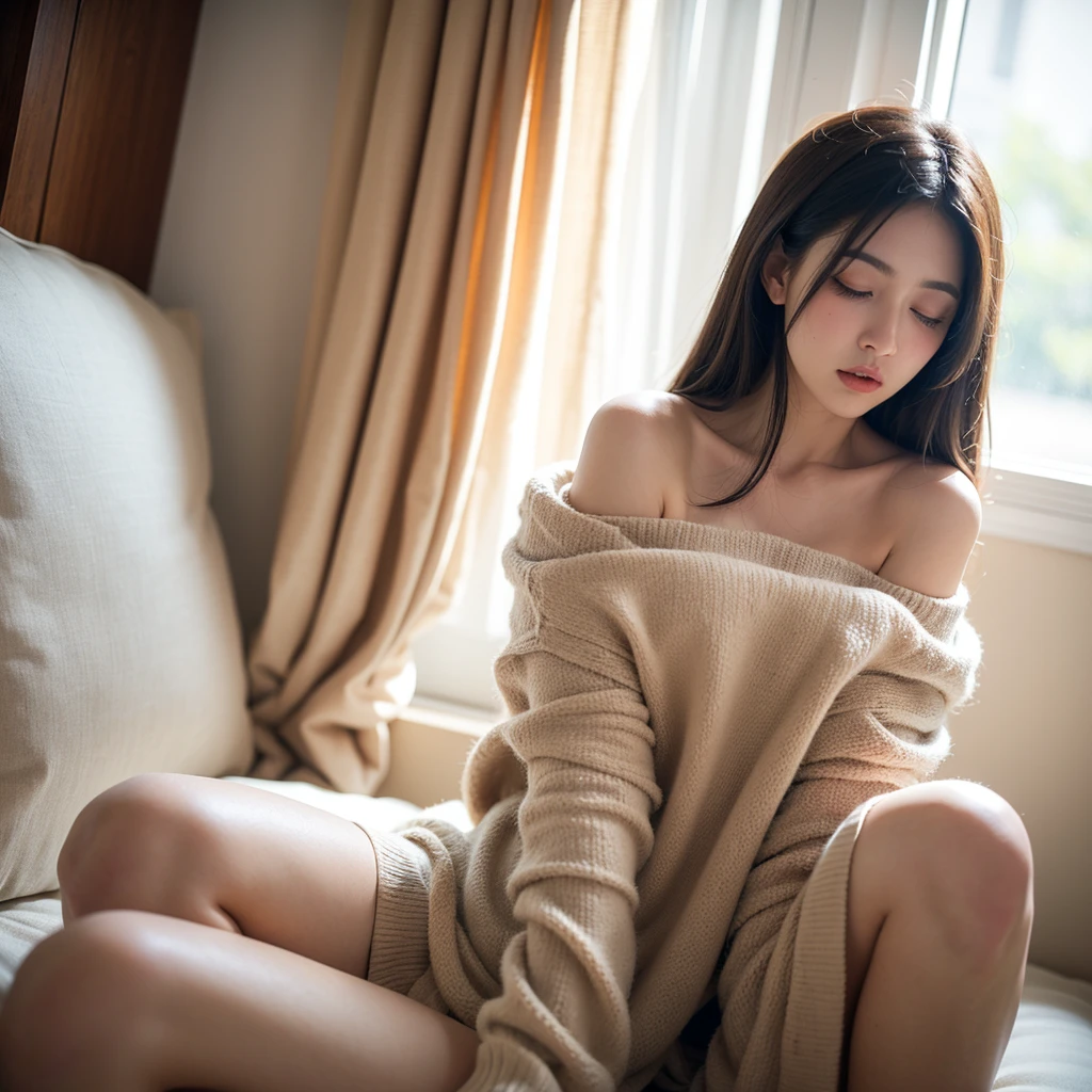 black lence stockings,Long boots,naked private parts,Woman in black dress and white boots, wearing long black robe, Wearing a black robe, wearing dark robe,Sexual tension,Sexual expressiveness,naked private parts