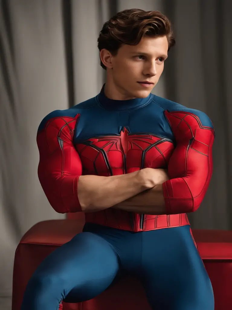 (Pixar style: 1.25) A waist-high portrait of (chrisbrigido) with serious spider-man clothing, blue eyes, enigmatic look, natural skin texture, 4k textures, HDR, intricate, highly detailed, sharp focus, cinematic visual, hyper-detailed