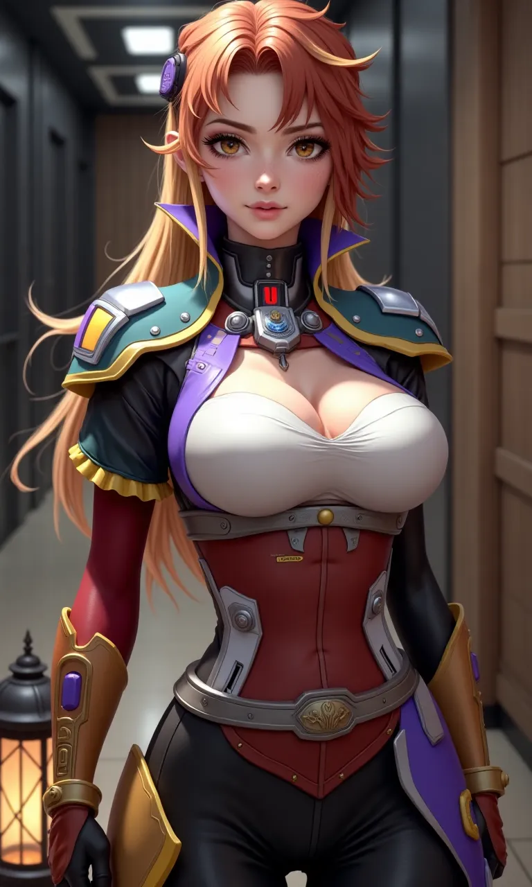I want to be a powerful figure behind the scenes!,Iris Midgar,Red hair,long hair,Outside flip,Beautiful red eyes,Beautiful white skin,Black and golden suit,Long white pants,Photorealistic,Ultra HD,high quality,masterpiece,Digital SLR,Detailed details,Intricate details,Anatomical basis,Depicted in detail,A detailed face,Realistic skin texture,Vivid details,Perfect Anatomy,Perfect Anatomy,Anatomically correct hand,Anatomically correct fingers,Super Detail,Complex 3D rendering,The worldview of a fantasy with sexy poses,In the great outdoors,A blizzard of rose petals,Picturesque,Pink Lips,smile,