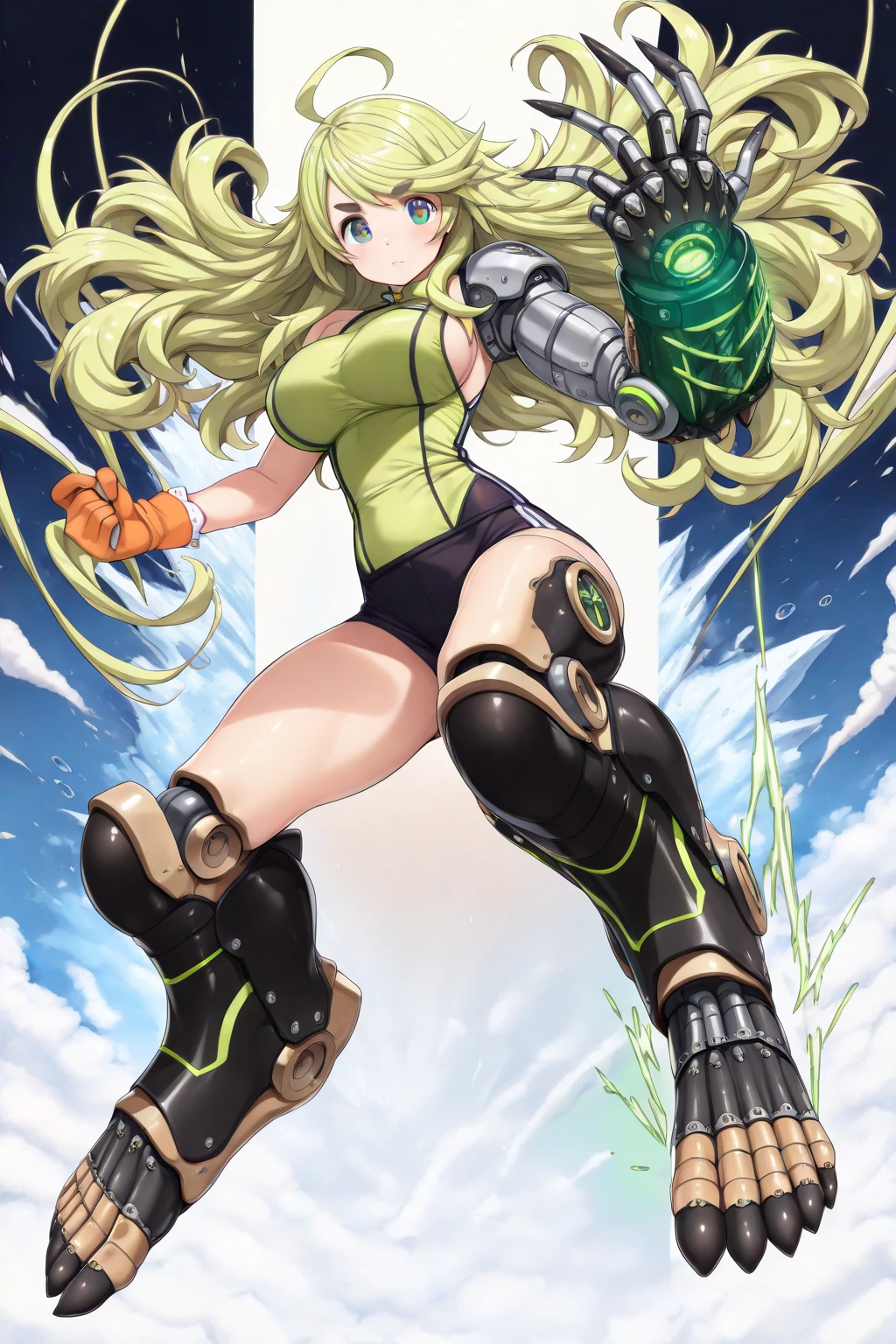 (Extremely detailed CG), (Highest quality),(full body)，(( Spread your legs，Strike a Pose)),1 teen_girl,alone, Akatsuki Kirika，symphogear，Perfect Face,  Glowing Skin, Glowing Skin, Wide Hips,Tight waist,Knee-high boots，Elbow Bag,1 girl, Long Hair, Big Breasts，Thick thighs，sunset，Octane，(rise_leg:1.2),(leg_in_front_of_girl:1.3),rise_feet,stretch_knee,rise_sole,rise_heel,rise_ toes,rise_ankle,(stretch_leg:1.1),(Buttocks:0.6),big_smile, laugh,back_knee,I-shaped_balance,stretch_knee_back,crotch,