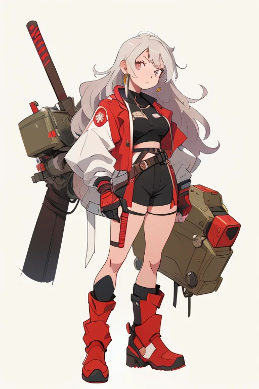1girl, humanization, tank girl, (weapon), (long gun), little girl, city background, metal waltz, white panties, camel toe, cleft of venus, armor, armored girl, green clothes, soviet girl, pink hair, soviet uniform, <lora:metalWaltzTankGirls_metalwaltzTankgirls:1>, <lora:tamaStyle_tamaV1:0.9>,