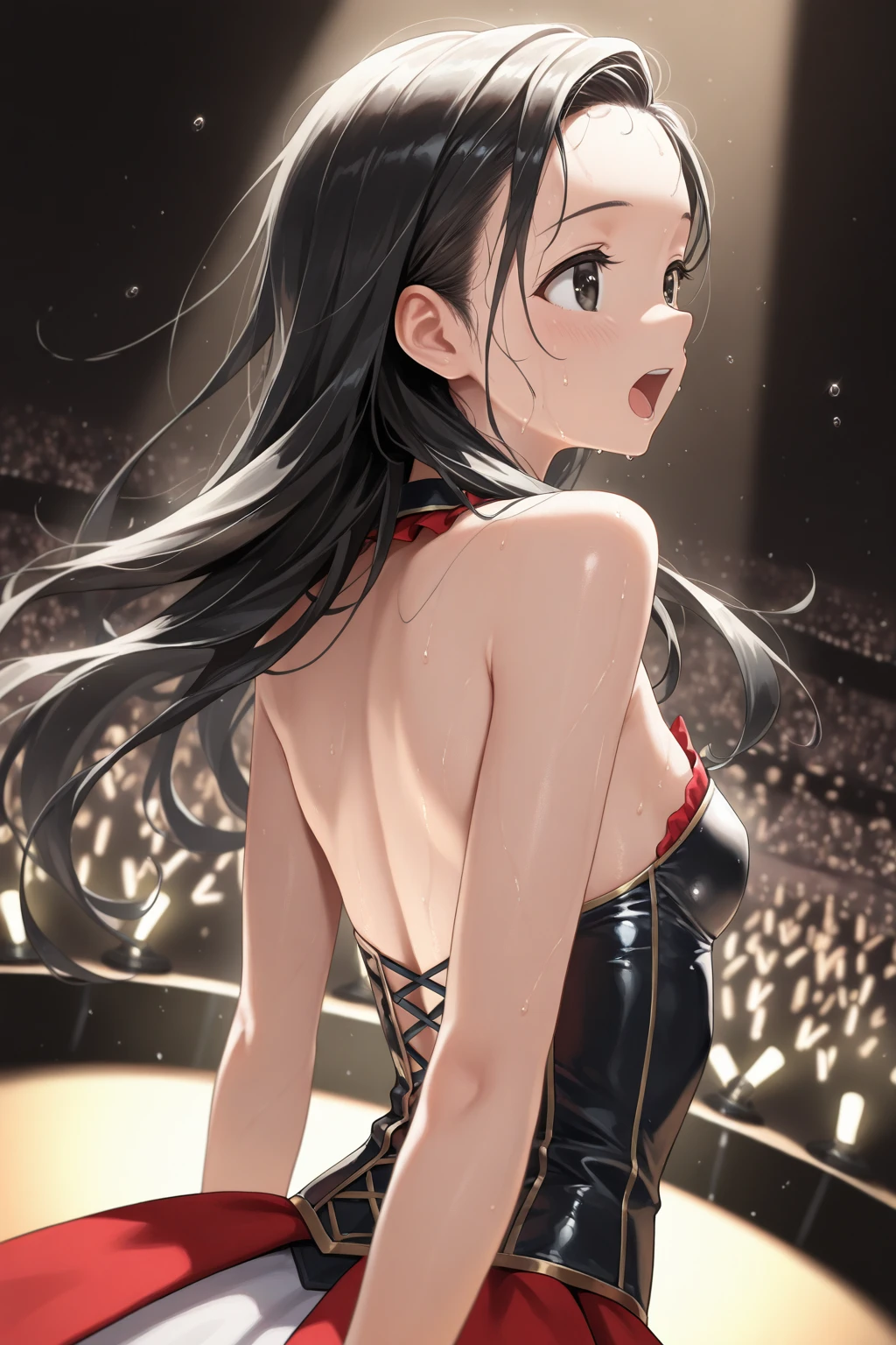 cute、kawaii、Lolita、party、Stylish、Long legs、whole body、model、Brunette girl, Big smile, Super beautiful shining eyes、 (8K, Live Shooting, Best image quality, masterpiece: 1.4), Ultra-fine mesh, (reality, Realistic: 1.48), masterpiece、highest quality、Very detailed、8K、Detailed light、Fine shadows、born、(Fine skin)、(reality: 1.2)、Long Hair、