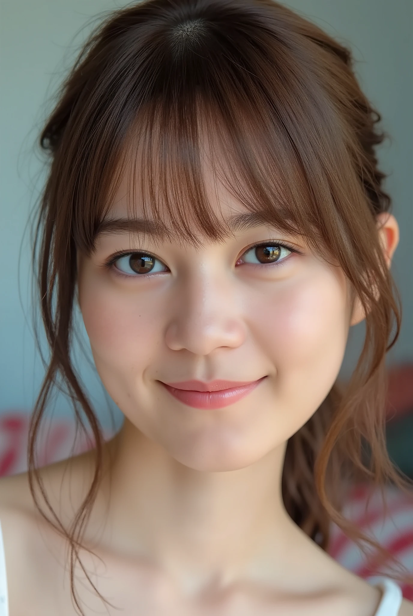 Ikuta Erika, Bang, smile, Young and cute Japanese faces , High Definition CG Unity 8k Wallpaper, Ultra High Definition , very detailed, Half photo , film grain , lens flare glow , top quality ,8k, viewer , (( masterpiece)), (( top quality )), ( very detailed), (( cute)), (( sexy)), (( very detailedな)), ( detailed clothing features ), ( beautiful ), Illustration, beautiful Japanese woman, (( white underwear ))、(((Pregnant Woman's Stomach )))