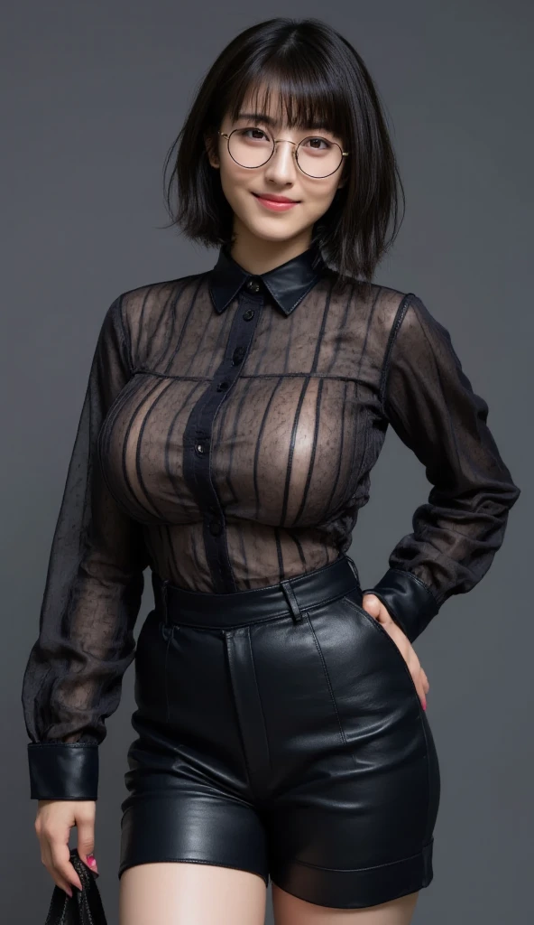 Masterpiece, Best quality,, (photorealistic1.4), (UHD), (epiCRealLife), (flashphoto),, (photorealistic1.4), (Keira Knightley), (outdoor), (big breasts), (cleavage), (samui costume), (Japanese Garden), (night time), (torch), (blonde hair), (samui black kimono, vambraces), (samui white midriff), (samui, blue eyes, short hair, bangs, blunt bangs, fishnets, dress, grey dress, skirt, grey skirt, close up