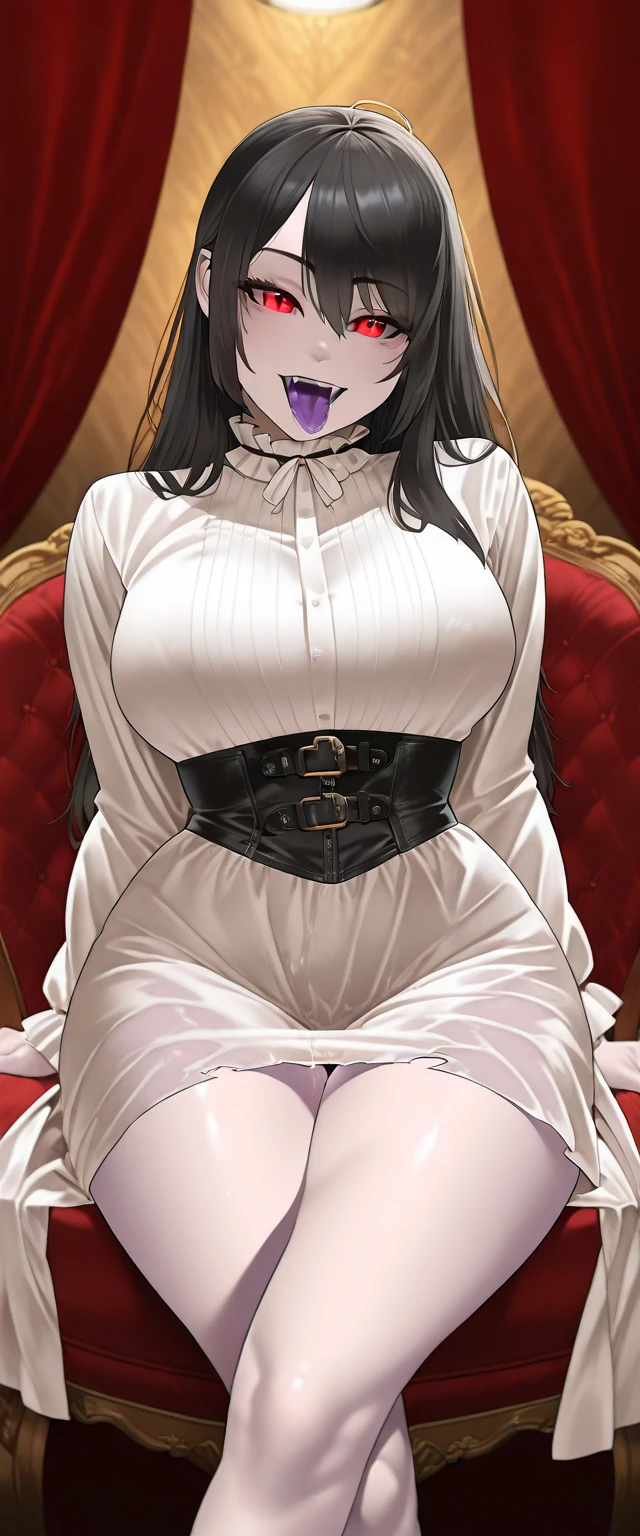 masterpiece, best quality, intricate, absurdres, indoors, bedroom, 1girl, solo, looking at viewer,  <lora:Two-Handed_Handjob:1>,  twohanded, 1boy, penis, large penis,