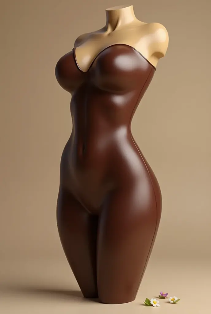 Chocoflan with a woman&#39;s body 
