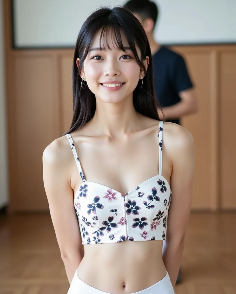 リアルなphotograph、Pay attention to the face of the cute idol high school girl、bikini、Beautiful way to sit , M-shaped feet, photograph,