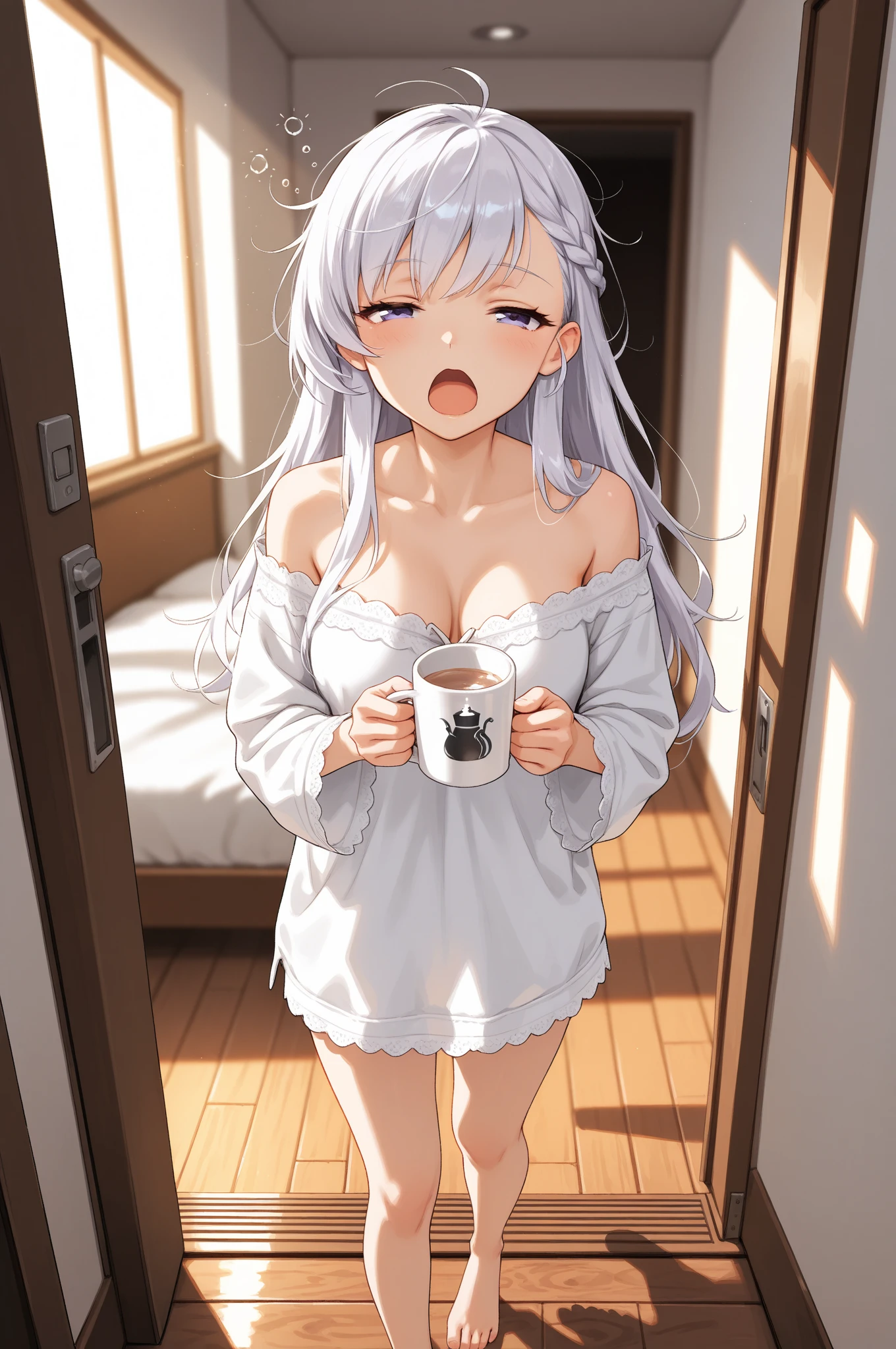Naked loli poor milk