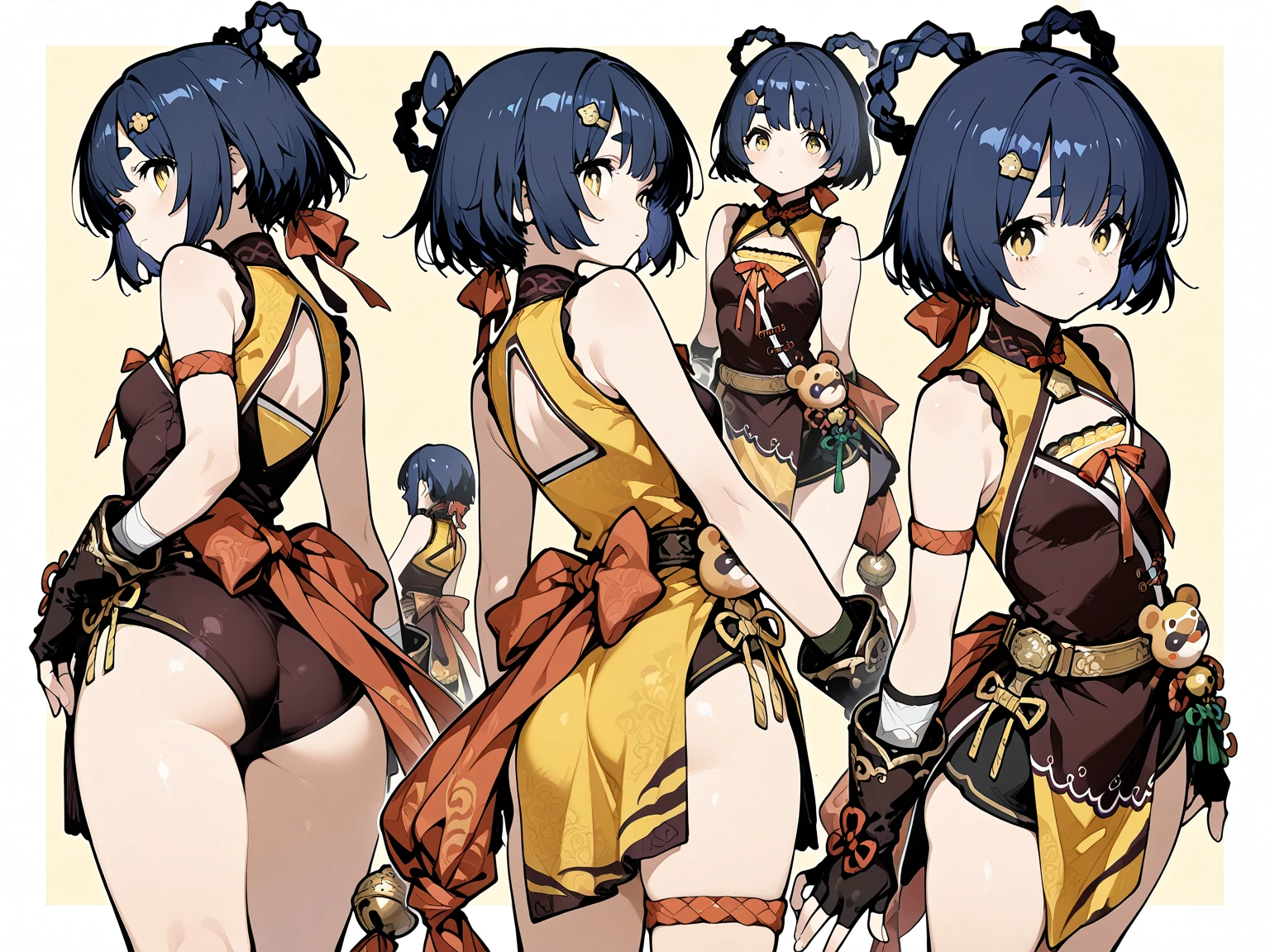 Female original character reference sheet adoptable,