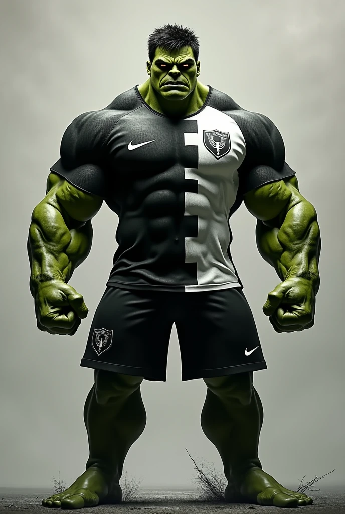 The gray Hulk wearing an all black shirt with the words "J.Castro team"