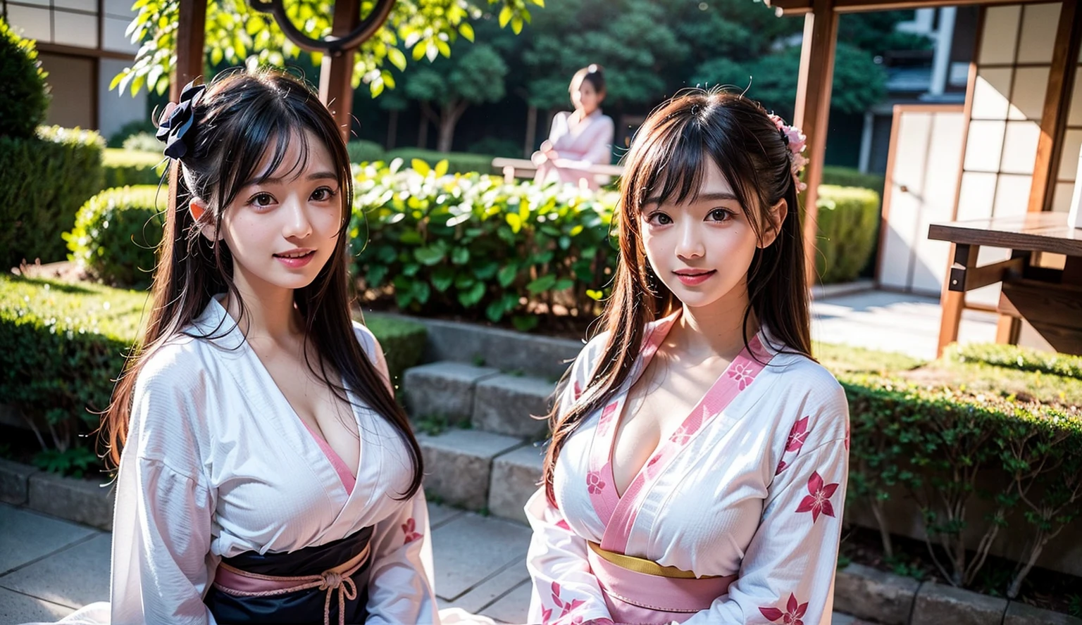 hight resolution、8K.Beautuful Women、Japan idle、爆乳、Colossal tits、Tight clothes、Clothes with Cleavage View、High school students、校服