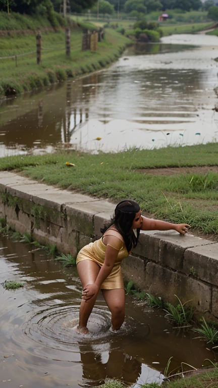 Desi teenage girl kissing her friend in dharavi slum. Covered in poop. Short hair. Dirty butt. Back shot 