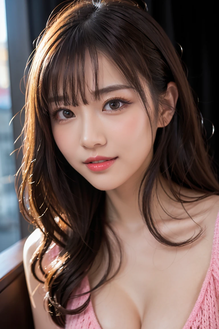 masutepiece, Best Quality, Illustration, Ultra-detailed, finely detail, hight resolution, 8K Wallpaper, Perfect dynamic composition, Beautiful detailed eyes, Women's Fashion Summer,long hair,Small breasts natural color lip, Bold sexy poses,Smile,Harajuku、20 years girl、Cute、Sexy shot looking at camera