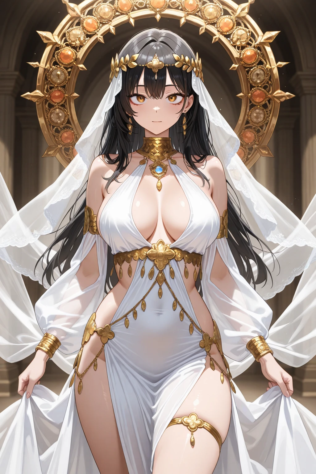 Best Quality,8k,High resolution,masterpiece:1.2), (ultra detailed), (NSFW is not safe for artwork), (Ishizu Ishtar) (Yu-gi-oh setup), (pose sexual), (realist,photorealist,fotorrealista:1.37), (High DefinitionR,High Definition), (portrait), (vivid colors), (long legs), (clearly elongated face), (broad) (Hermosos detailed eyes), (beautiful detailed lips), (extremely detailed eyes and face), bright eyes Dynamic angle and posture, soaked in sweat, perspiration, undressing (long eyelashes), (sharp focus), (Physically based representation), (unclothed), (big breasts) (open legs), (intense), (expression of intense desire), (Motion blur), (elegant), (slim figure), (anime inspired), (bright lights), (sexual), (contrasting colors), (mysterious atmosphere), (action packed scene), (Unique style), (amazing), (elegant), (evocative), (expressive), (Intriguing atmosphere), (giant breasts:1.2) ((Best Quality)),((Very detailed)),masterpiece,absurdities,detailed face,beautiful face,(detailed eyes, deep eyes),(1 girl),((dynamic pose)), erotic lingerie