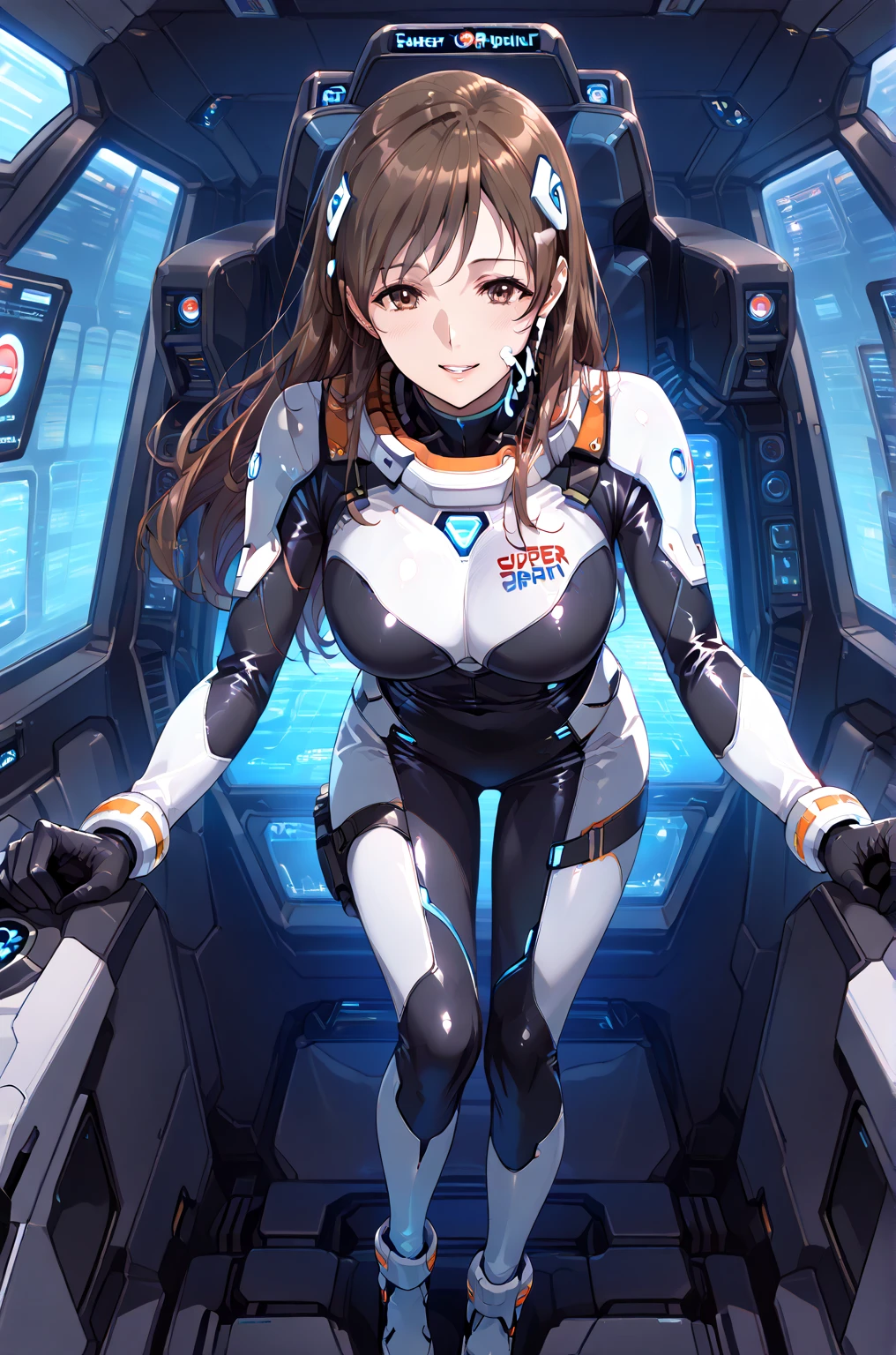 fantasy anime, , depth of field, Masterpiece, , , intricate, hyper detailed, , bokeh, high resolution, sharp detail, best quality,
portrait, 1girl, black hair, <lora:colored inner hair:0.8>, (blonde:0.92) colored inner hair red, looking at viewer, , , , , , , , ,
omni, mecha, robot, armor, bodysuit, mechanical arms, mysterious expression, magical, magical effects like sparkles or energy,
mecha musume, mechanical arms, headgear, bodysuit, gold, luxury, (blue),
<lora:GoodHands-beta2:0.8>,
<lora:weight_slider_v2:-0.2> <lora:st-fs_v1.1:-0.6>
<lora:ClothingAdjuster3:0.2> <lora:atago_SD1.5_v1.0:0.6> atago_\(azur_lane\), mole_under eye, military uniform, garter straps, black legwear, dog ears, (pelvis:0.6),