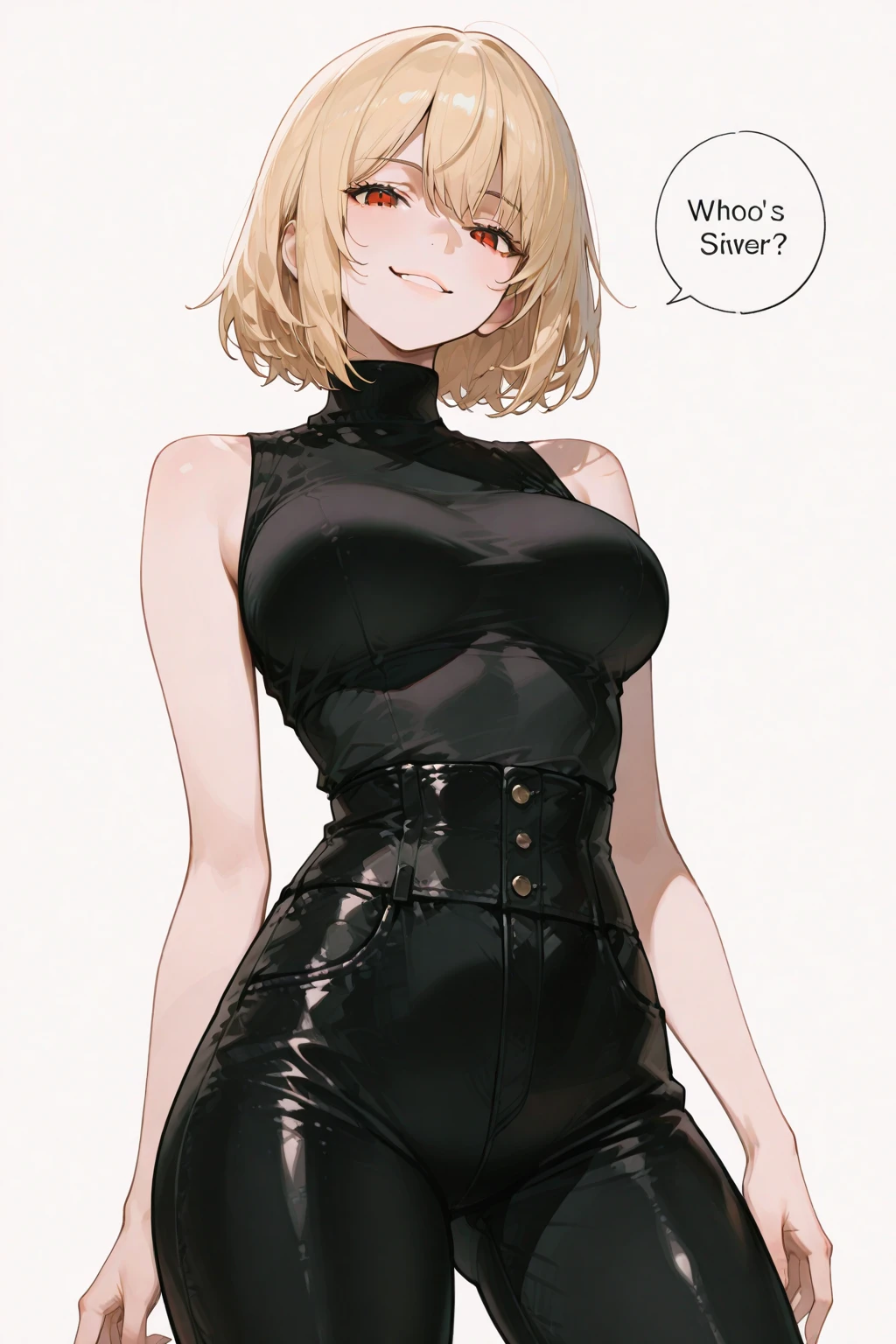 1girl, light hair, ((black elbow gloves)), ((surgical gloves)), ((latex gloves)), ((long sleeves)) ((white shirt)), looking at viewer, standing, solo