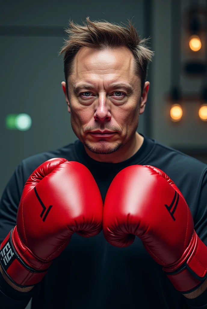 Elon Musk in a UFC outfit in the octagon ring. --auto --s2