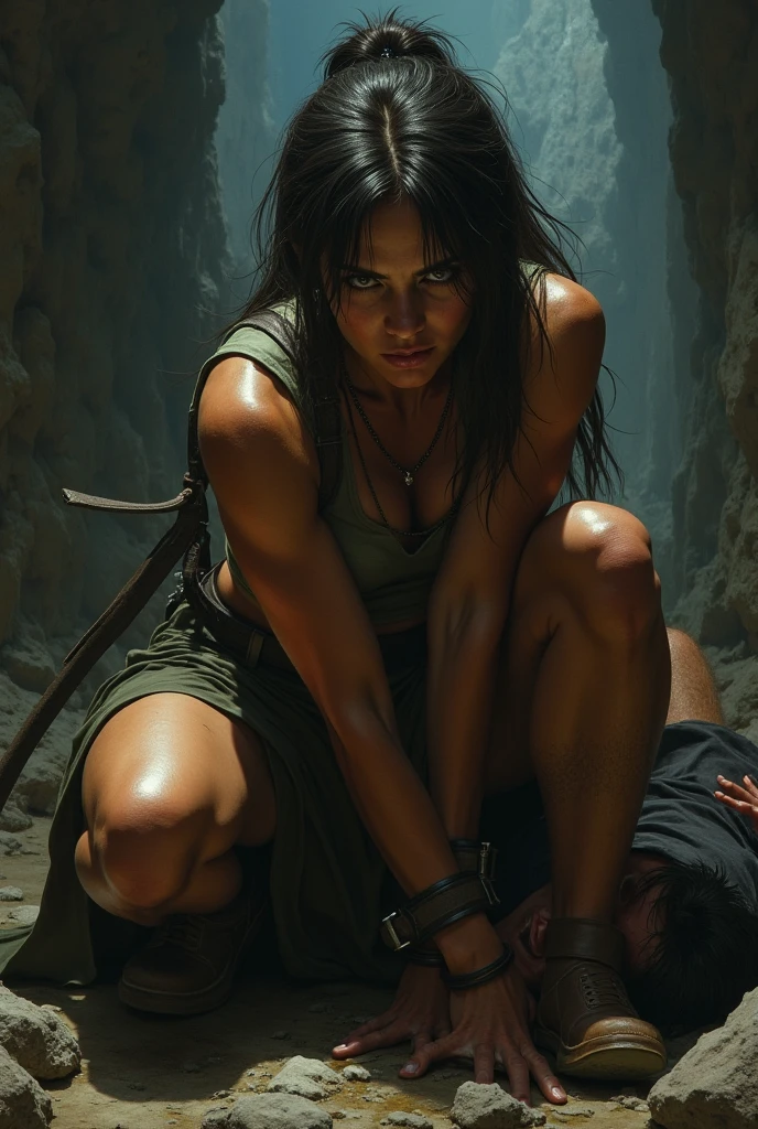 cinematic film still rey, scavenger, highly detailed, high budget Hollywood movie by barry jenkins, she is showing her very small ass, nsfw, solo 1 woman