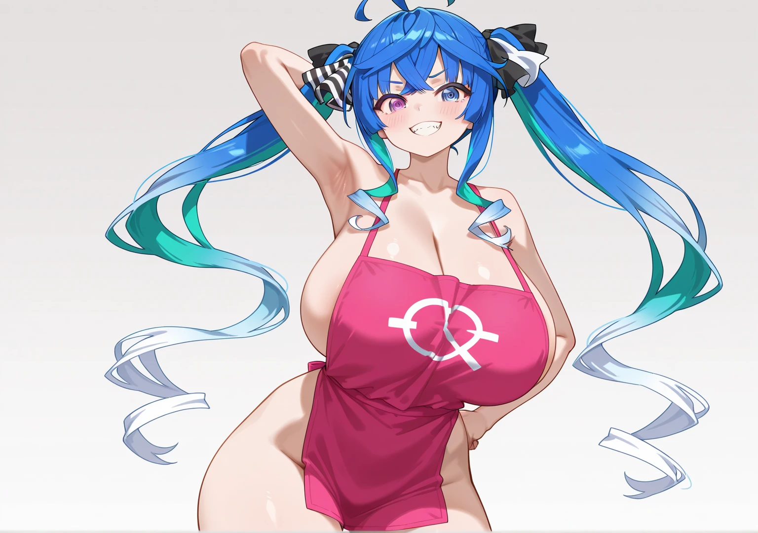 Best Quality, Masterpiece NSFW Shampoo, Shampoo Una sola chica, Purple-blue hair, Double hair buns, waist length hair, with fringe, big red eyes, Ranma 1 anime style face/2, Best Quality, Detailed skin Anime style 80s and 90s of Rumiko Takahashi character shampoo