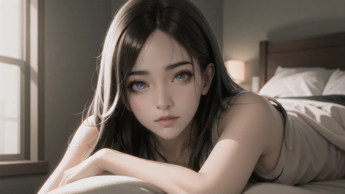 ((Best quality)), ((masterpiece)), (detailed:1.4), 3D, A beautiful cyberpunk female figure，Thick hair，light particules，Pure energy chaos anti-technology，HDR（HighDynamicRange），Ray traching,NVIDIA RTX,Super-Resolution,Unreal 5,Subsurface scattering,PBR Texturing,Post-processing,Anisotropic Filtering,Depth-of-field,Maximum clarity and sharpness,Multi-layered textures,Albedo and Specular maps,Surface shading,Accurately simulate light-material interactions,perfectly proportions,Octane Render,twotonelighting,largeaperture,Low ISO,White balance,the rule of thirds,8K RAW close-up portrait of a lovely woman （GLDOT） Bathe in the river， phragmites， （The light from the back window is backlighted）， Realistis， tmasterpiece， highest  quality， lens flare glow， shadowing， blooms， [[color difference]]，JeremyLipking，Antonio Manzanedo，digitial painting，