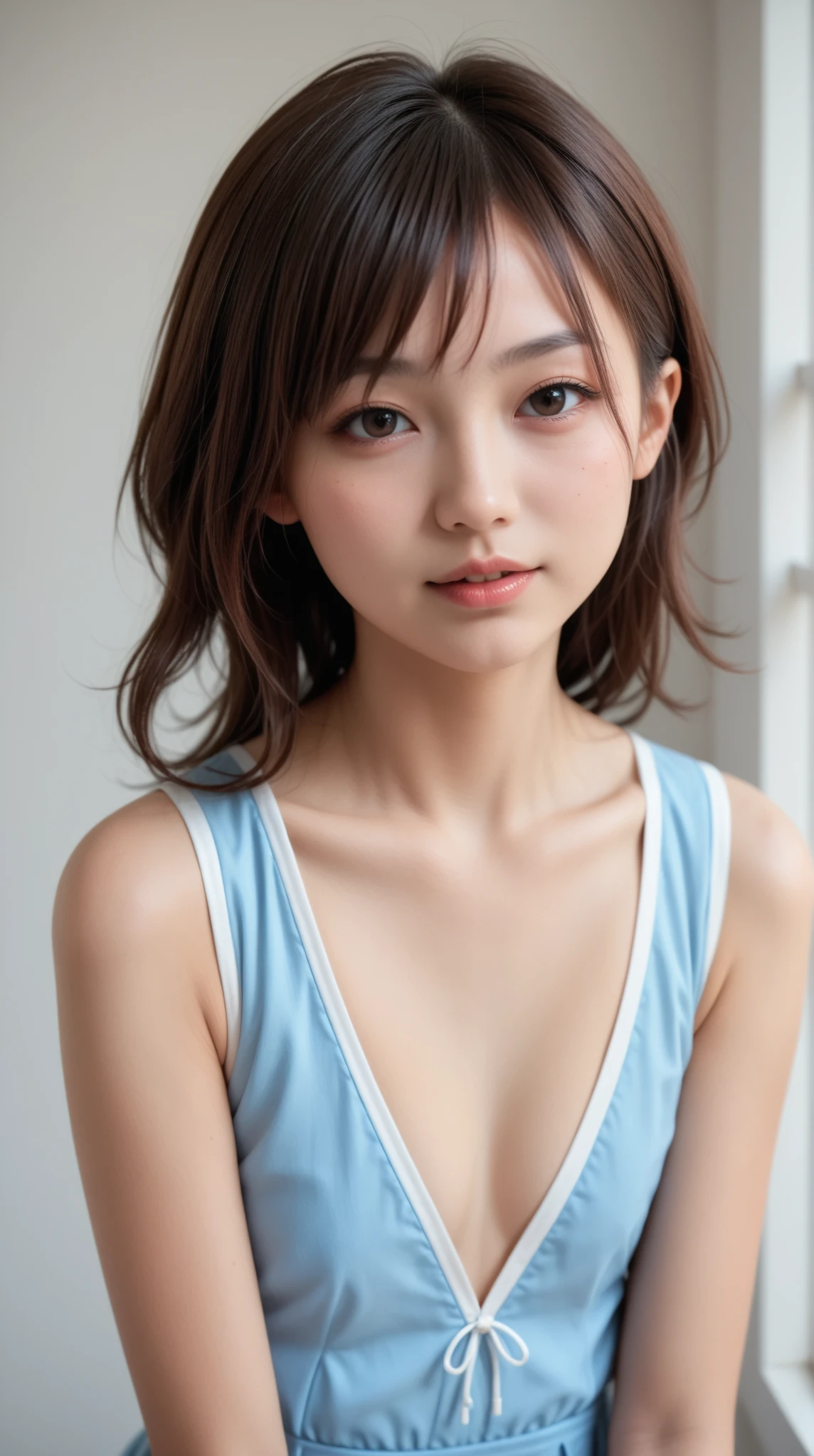 ((Femboy)), Bodybuilder Naked, (((BUN HAIRSTYLE))), masutepiece, High quality, UHD 32K, Realistic face, Realistic skin feeling , A Japanese Lady, , , Very cute and baby-like face, (((FLAT CHEST))), (MATRIX WORLD), ((look In front at the camera and SADNESS)), ((())), (((CUTE GIRL))), ((GREEN FLUORESCENT LIPS)), ((wering lingerie Bra floral Pattern)) little Bodybuilder, ((flat chest:1.8))