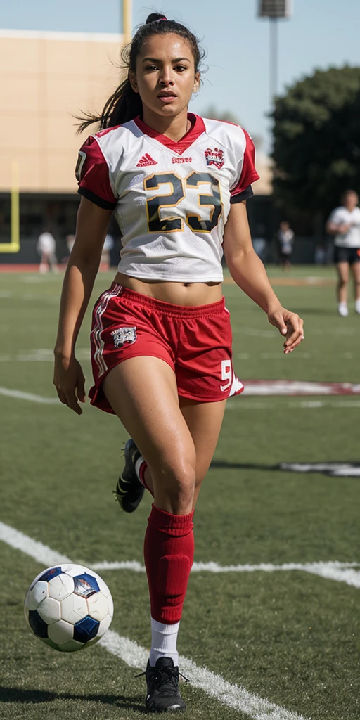 Alicia Keys dressed as an athlete
