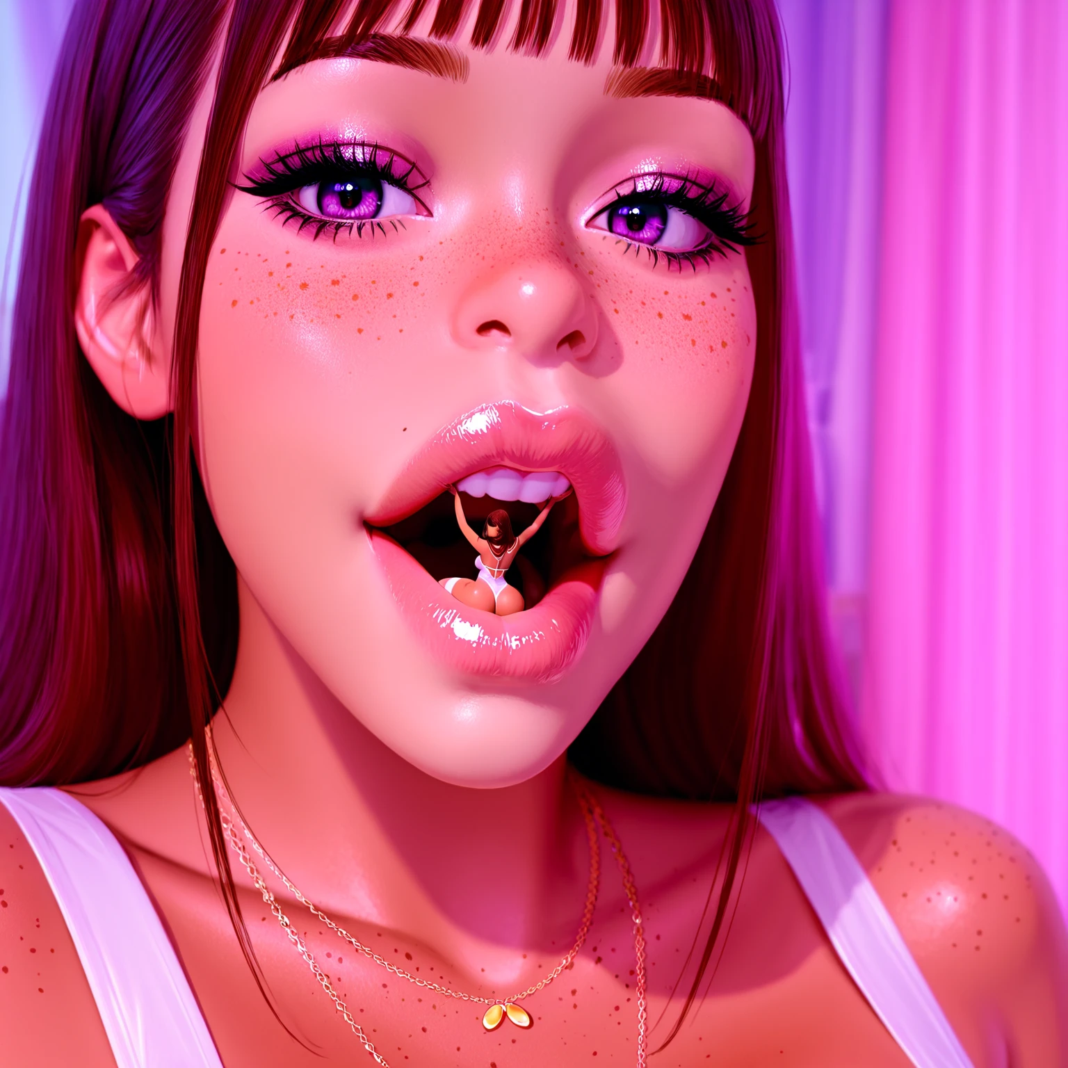 (masterpiece:1.2, best quality), realistic, (real picture, intricate details, depth of field), (1girl, solo), make up, parted lips, highly-detailed, perfect face,(huge breasts:1.8), (extravagant dress), thick thighs, wide hips, attractive waist, tall, glossy coral lips,(twintails :1.2), (beautiful light orange eyes), sexy, blushing, Massive Cleavage, Disproportional tits, hanging breasts, Queen, Crown, castle, throne