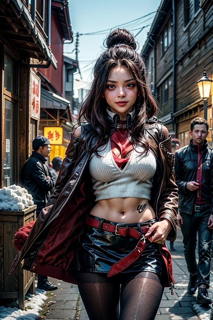 Cat wearing hat and scarf, Trendy Art Station, Punk outfits, Detailed hyper-realistic rendering, British gang members, Street style, Threatening Posture, Cat Planet, fashionable costume, City Warrior, Meow, West Slavic characteristics, 8 1 5