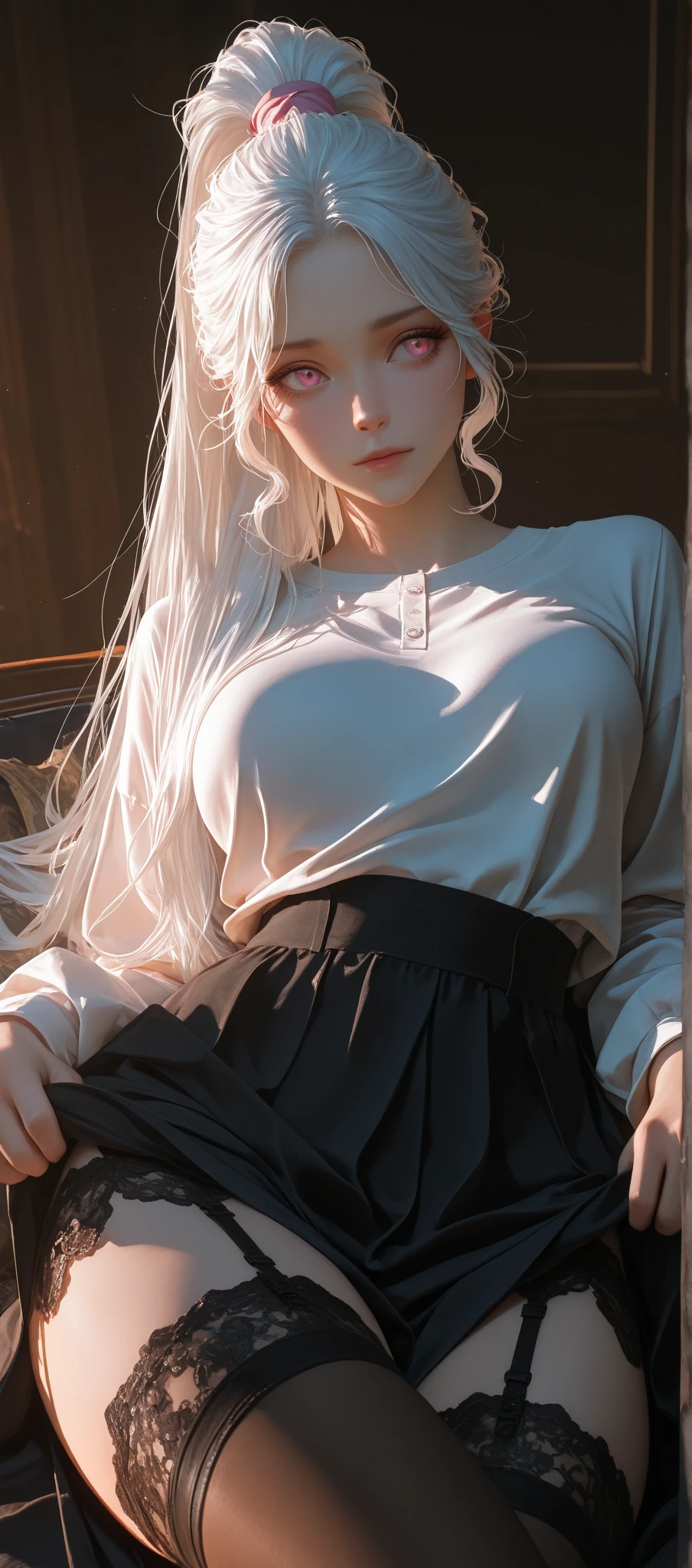 The best people, Masterpiece,the detail, quadratic element, Central hair, 18 years old, Young,Pure white skirt, unrestrained, Fine facial features, Facial details,wet see through clothes,Kizi