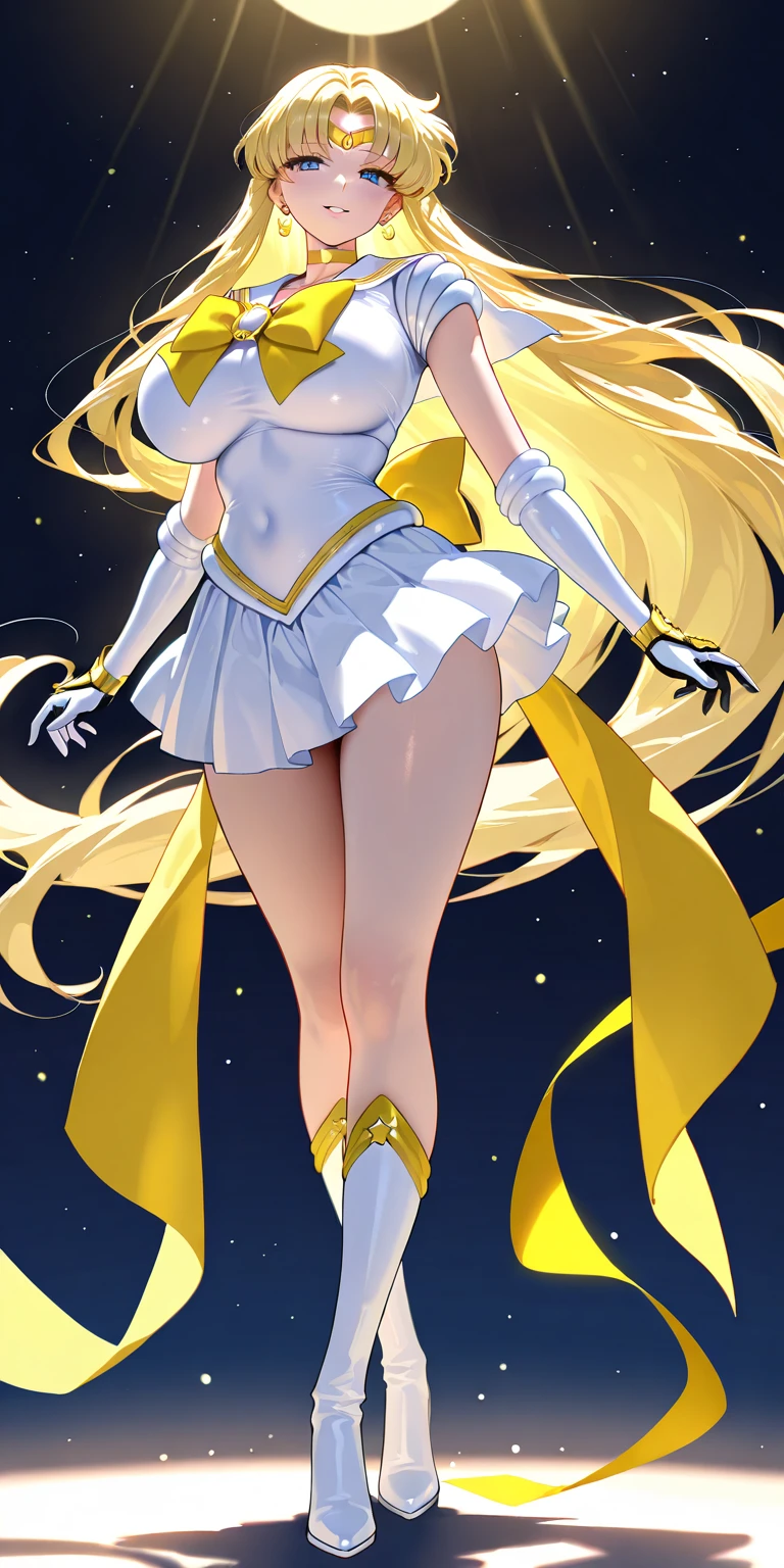 Matrosen-Senshi-Uniform, Anime-Tante, Eine MILF, Rock, Aino Minako, nur, Bogen, white glove, sailorvenus, Blonde woman with very long Haar, elBogengloves, Rotes Band auf dem Kopf, orangefarbener Matrosenkragen, Goldener Matrosenkragen, Back_Bogen, orangefarbenes Halsband, Goldenes Halsband, Schmuck, Blue-eyed woman, Orange Rock, Golden Rock, Magical little girl, Ear Nippelring, Ring, Rock rift, smil, rbeiing:sicher, Trikot, plebeiedRock, Hob_bis_selbst, halb hochgestecktes Haar, nackte Schultern, nackte Beine, Cowboy_Schuss, collarbone, shiny, aussehend_bei_Betrachter, Panties on, Lila Band auf der Brust, frau stehend, shiny_Haar, Pony, Augenbrauen_sichtbar_durch_Haar, Haar_Bogen, geschlossen_Mund, highleg, shiny_Haut, Herz, White Trikot, whitedress, riesige Titte, Leotila,