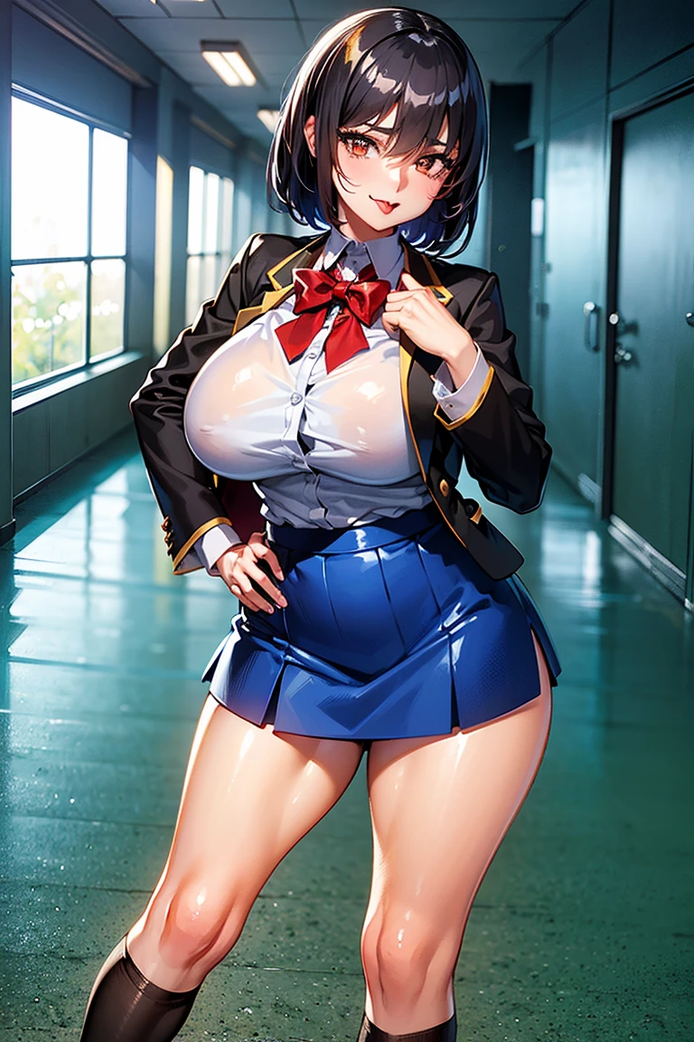 masterpiece, best quality,1girl,young girl,brown eyes,short hair,happy smile,shiny skin,(nice leg line:1.3),thin waist,huge breasts
BREAK
school uniform,necktie,((pencil skirt)),high heels
BREAK
park,crowd,depth of field,looking at viewer,squatting,from behind,upper body,legsupsexms