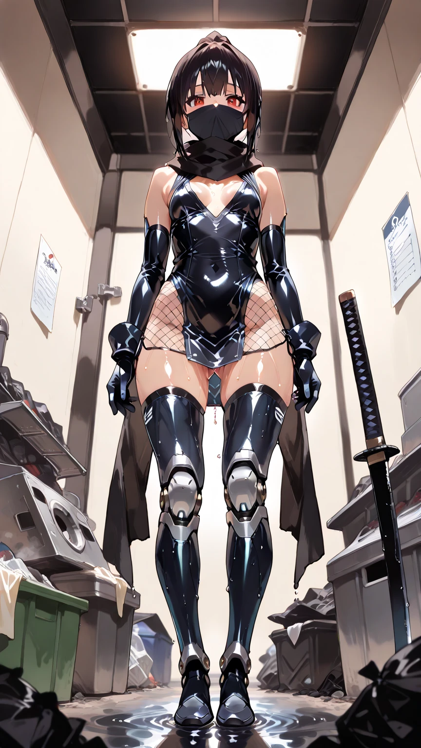 (masterpiece、8K、Ultra-delicate、hight resolution),(((Female Ultraman))),(((No muscles,large Boob))),(her head is tapering,The body is made of red and silver,pink armor,The arms present a streamlined design,On the chest there is a round calculator,Looks tall and thin,The overall shape is streamlined、Modern),posed for photo,city ruins,backgroung details,NSFW,Cameltoe,(Dynamic victory Pose:1.2),the morning sun,((Open pussy:1.2)),((wet pussy:1.4)),(long silver hair:1.1),(woman with penis:1.5),(erected penis:1.3),Masturbation,penis focus,show off penis,spread legs,((red blush,Crying face)),from below,(muscular legs:1.3),(cum on breasts:1.4),((Shibari, arms behind back:1.4)), ((hands on back)), ((amarrada com cordas)), ((hands tied back)), ((rope restraint)),((big black Dog collars:1.1)),metal collar,sitting,