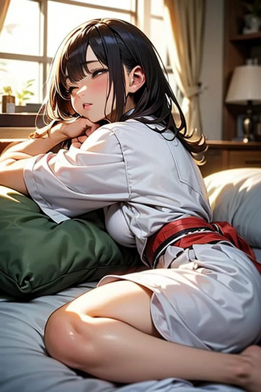 Masterpiece、top-quality、woman 1、ultra-detailliert、yor forger A dark-haired White headband、耳Nipple Ring Red knitwear、off-shoulder knit Soft thighs、vaginal、cunt、clit、Semen、Female genitals Boldly open legs、insertion、Insert Finger、Vaginal insertion、Hand masturbation、femaleejaculation、Ejaculate hard、Vigorously inserted bedsheet