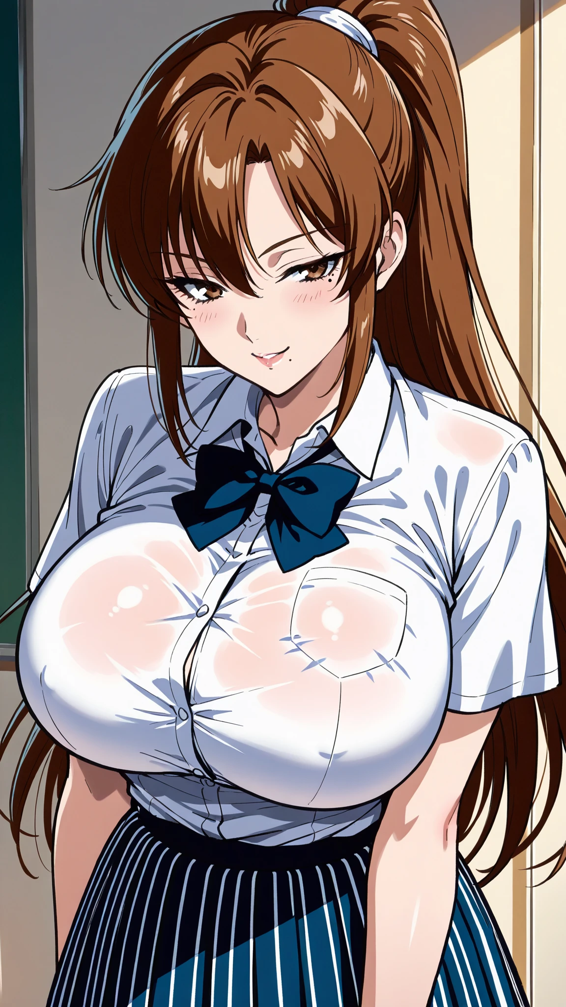 ((highest quality, High resolution, Pixel perfect, Written boundary depth, 4K))18-year-old girl、Big Breasts、Sweat all over the body、vapor、Sex, nude