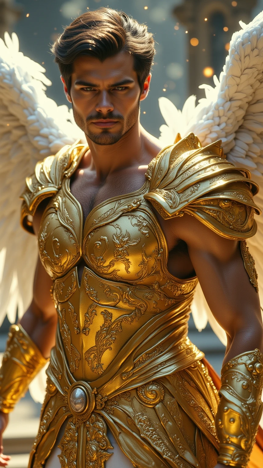 Super realistic, super detailed, shape detail, A 20 years old handsome boy, kpop actor inspired by Jackson Wang , HANDSOME korean men FACE, GOLD DRAGON, MECHA  golden ARMOR FULL SUIT wearing nothing below , completely  expose his huge , 1( long big  , the most perfect  erecting , Realistic, fully ), (A PAIR LARGEST WINGS), TRANSPARANT, TALL LEGS, STANDING, MUSCULAR BODY. Handsome korean bodybuilder boy, wet body,  smooth shinning skin, 