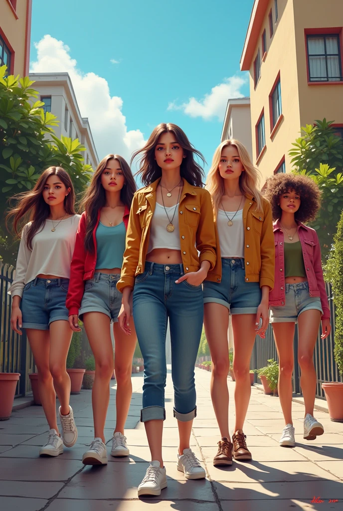 (Ein Foto von 10 Frauen), (Hayley Williams), (Emma Roberts), (Cara Delevingne), (Liya Kebede), (Adriana Lima), (Ruby Rose), (Zoe Saldana), (Jenna Ortega), (Emma Roberts), (Freida Pinto), all wear tanktops and mini skirts