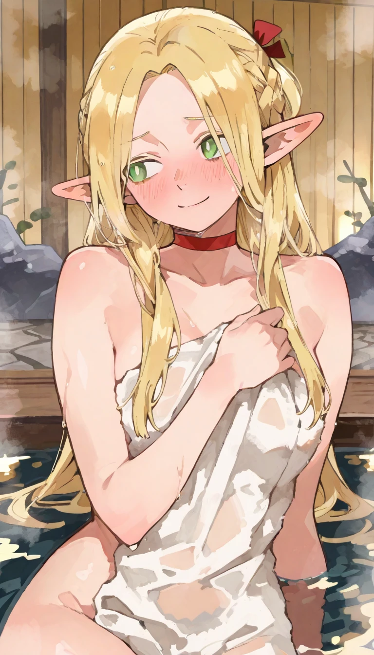 ((masterpiece,highest quality)), Absurd,
Marsil_Given the_Dungeon Food,
One girl, alone, Blonde, Long Hair, Twin Blade, Fairy, Pointed Ears, Green Eyes,smile, blush, View your viewers,masterpiece, expensive quality, very_expensive_solve, big_file size, full color,(completely nude:1.2),pussy,niplles,flat chest.