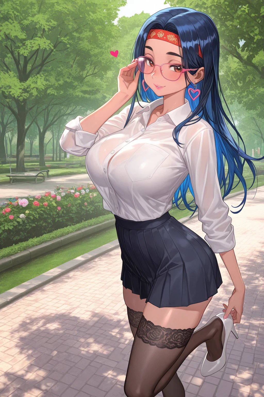 1girl, 独奏, , , clothes lift, Dress, lifted by self, skirt lift, dress lift, Standing, exteriors, pubic hair, Upskirt, public indecency, exhibitionism, bottomless, (tmasterpiece, beste-Qualit),From directly above, a 1girl, 独奏, billboard, building, The city, cloudy skies, tap \(machine\), dutch angle, from on the side, Furrowing his brows slightly, looking a viewer, exteriors, roof, The sky, skyscraper, Twilight Sparkle, violet eyes, Average Breasts, naked ass, naked body, A big smile, Winks, finger to lips, stooping forward, hairstyle bun, black glasses