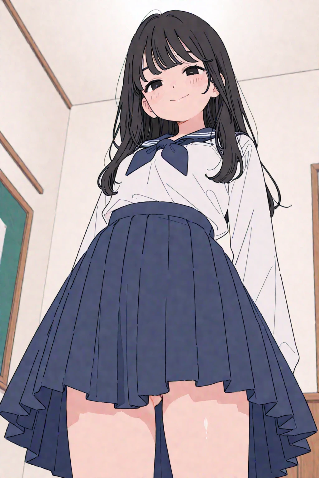 Anime girl in uniform standing on stairs with hands on her head, Anime visuals of cute girls, beautiful anime high school girl, Official art, nagatoro, official artwork, a hyperrealistic schoolgirl, marin kitagawa fanart, Hinata Hyuga, young anime girl, Smooth Anime CG Art, Anime Best Girl, an anime girl, (((low angle shot from below)))、(((Detailed lace panty pattern)))、plain white ordinary panties、(((Lifting skirt while standing to show off panties to camera)))、Beautiful earrings、Bracelets、a necklace、(((pantyhose)))、Beautiful eyes with double eyelids、(pale skin), (Big eyes)、Face forward, ((Half body shot)), ((Dark blue salaryman uniform、Light blue bow tie ribbon))、(A dark-haired)、(pantyhose:1.5)、Thin pantyhose to very thin fabric panties、opened breast, Hcup bust with slim body、Very slim,  see through、ultra-detailliert、​masterpiece、top-quality、超A high resolution、8K、high-level image quality、Real live-action、Photogenic clarity、A detailed eye、gradients、perfect anatomy body proportions ,hard disk、nffsw , Nikon Z9 80mm Lens 、masutepiece、Model Standing、独奏、Detailed panty patterns、Detailed and clear panty pattern、Very bright natural light、In the crowd、too bright natural light、Sunshine、(((Beautiful alignment and snow-white teeth)))、(((Lift the skirt bigger and bigger、Show your panties to the camera)))、Ultra slim body Gcup bust、Body shape of slim model、Beautiful posture、、No bra、full body Esbian、A slender、a beauty girl、Tokyo Business District、commute、(masterpiece), mature school girl, sexy, posterior, floral lace undies, natural light, photorealistic, cameltoe, diffused light, depth of field, white skirt, steam, (lift skirt), (urination), lifelike