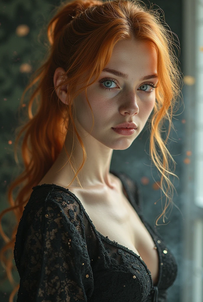 (Mackenzie Foy ginger hair teen girl, with, hand, fingers in vagina:1.3), (long, messy hair:1.3), blue eyes, detailed eyes, detailed lips, (lies nude, sensual, full body:1.5), (photo from many different angles:1.5), (creepy and scary interior of a Gothic castle, abandoned with fog and fog, snow, green moss: 1.3), low neck, ray tracing, (best quality, 4k, 8k, high resolution, masterpiece:1.2), very detailed, (realistic , photorealistic, photorealistic :1.37), HDR, UHD, masterpiece, professional, vivid colors, bokeh, studio lighting