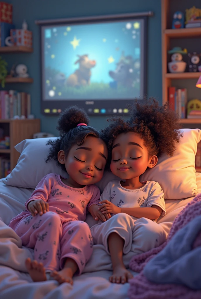 watch movies with daddy curly girl, animated image