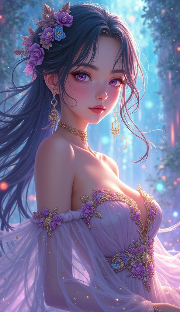 diamond_bra, (best quality,4k,8k,highres,masterpiece:1.2),ultra-detailed,vivid colors,soft lighting,flowing hair,delicate features,serene expression,elegant posture,gentle breeze,gentle sunlight,1girl,charming