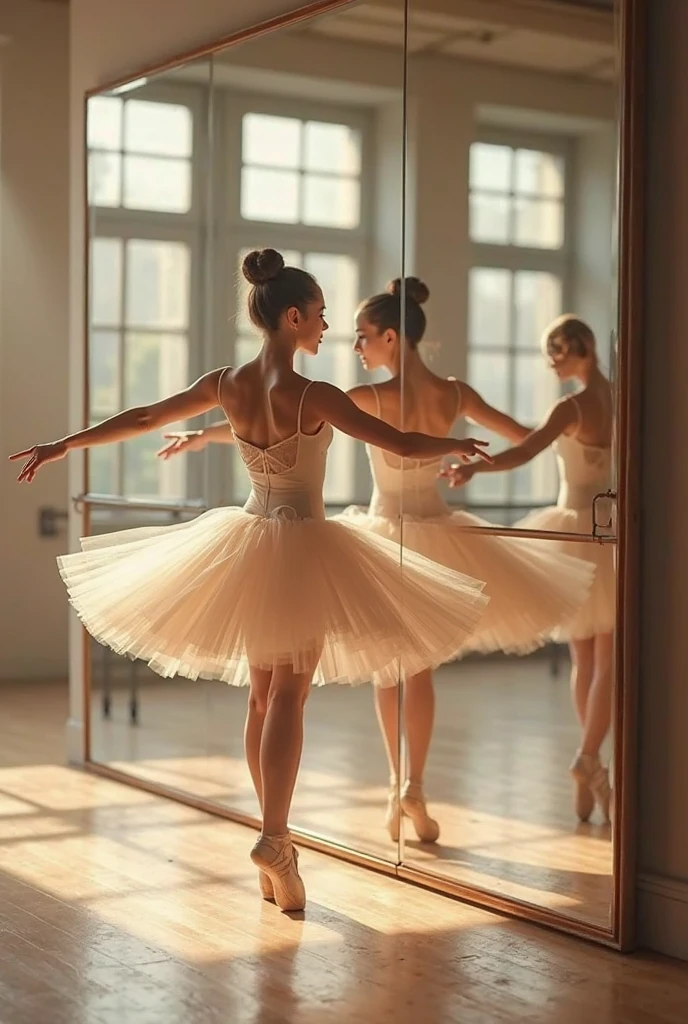 SFW, ExtremelyDetailed (((Ballet Dancer Team Kawaii Kids in a row:1.4))), Childish perfect face, Reflective Eyes, Detailed(Delicate Clothing textures), Corrected Leg to Foot Line, Corrected Childish Hand, Dynamic Joyful Expressions LifeLike Rendering, ((Specular Reflection:0.8)), TopQuality 8K Ultra-detailed masterpiece (ProfessionalPhoto:1.37)(Acutance:0.8),(Luminism:1.28),(Muscle:-0.5), facing away (from side ) Beautifl hip line clearly visible