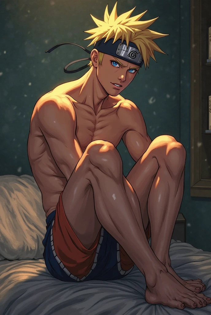 (obra-prima, melhor qualidade: 1.2), tema laranja, tiro de cowboy, solo, foco masculino, 1boy, rengoku kyojuro, sorriso, olhando para o espectador, folded arms, cabelo longo, sobrancelhas bifurcadas, Sem camisa, de sunga, cueca, fogo, sexy, corpo inteiro, musculoso, position: (pushup) doing push-up