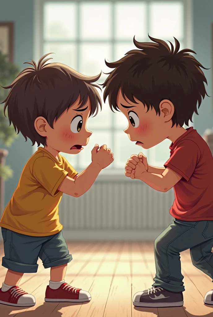 Child hitting another child
