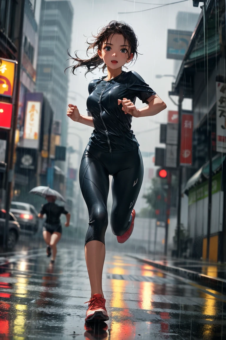 A woman is running,Yoga Wear